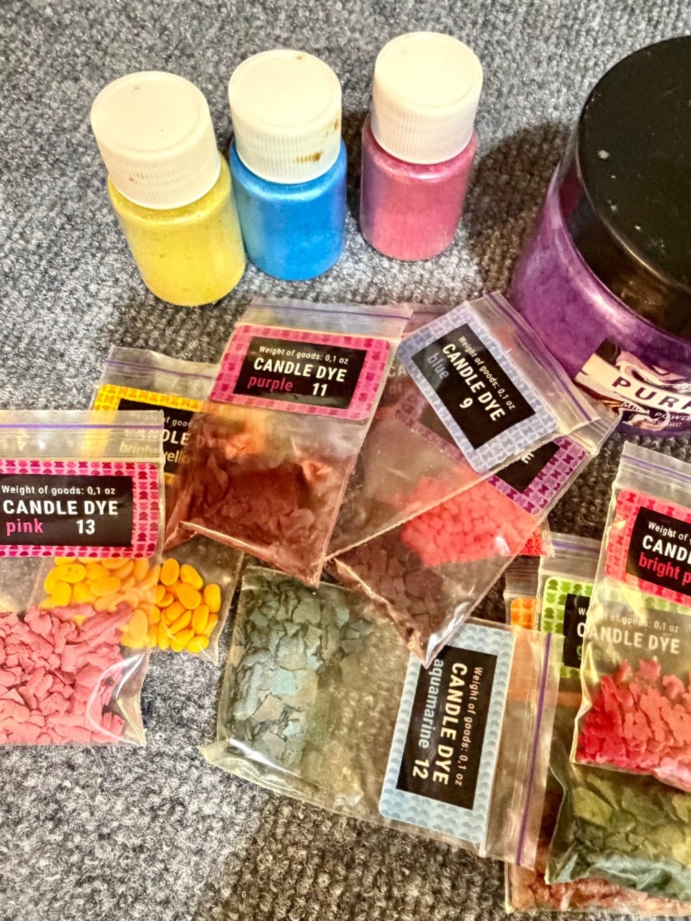 Candle Dye and Mica Powder Crafting Set